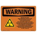 Signmission OSHA Warning Sign, 12" H, 18" W, Rigid Plastic, Beyond This Point Radio Frequency Fields, Landscape OS-WS-P-1218-L-12479